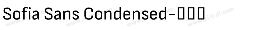 Sofia Sans Condensed字体转换
